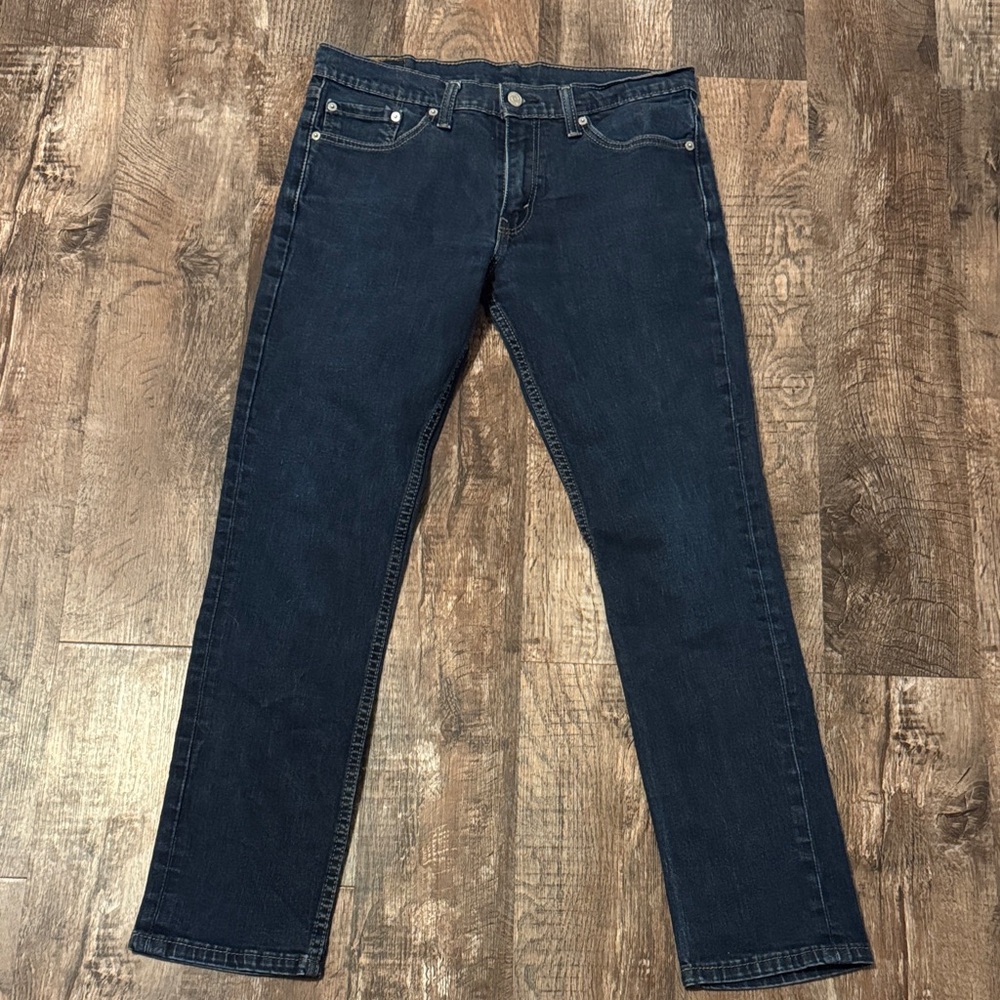 Levis 511 Strauss & Co Men’s Dark Blue Denim Straight Leg Jeans Size W33,L32